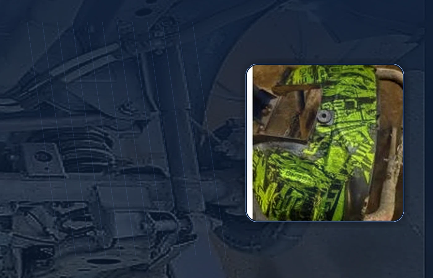 Виброизоляция на внутренней части колёсной арки